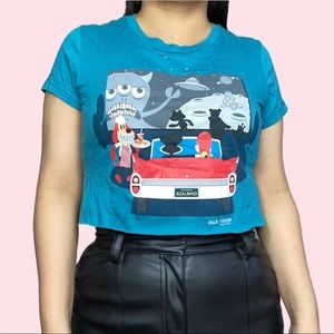 Y2K Paul Frank crop top